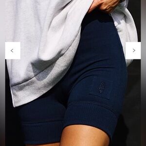 Free People Movement Blue Bike Shorts Extra Small